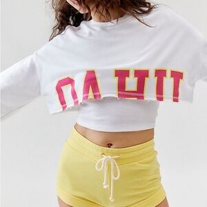 Out From Under Beach Vibes Cropped Sweatshirt in Ivory size S